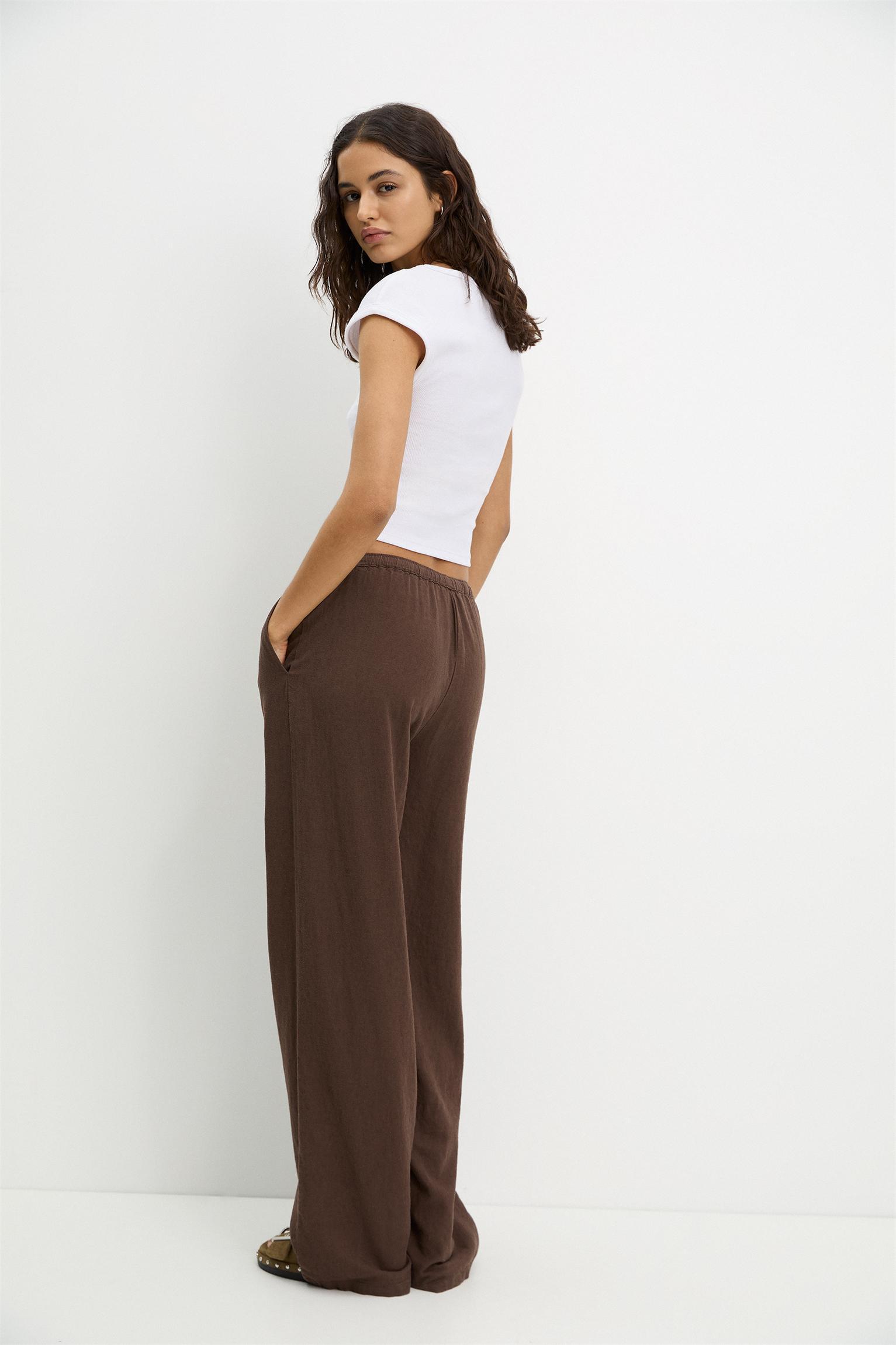 Linen blend sweatpants Product Image