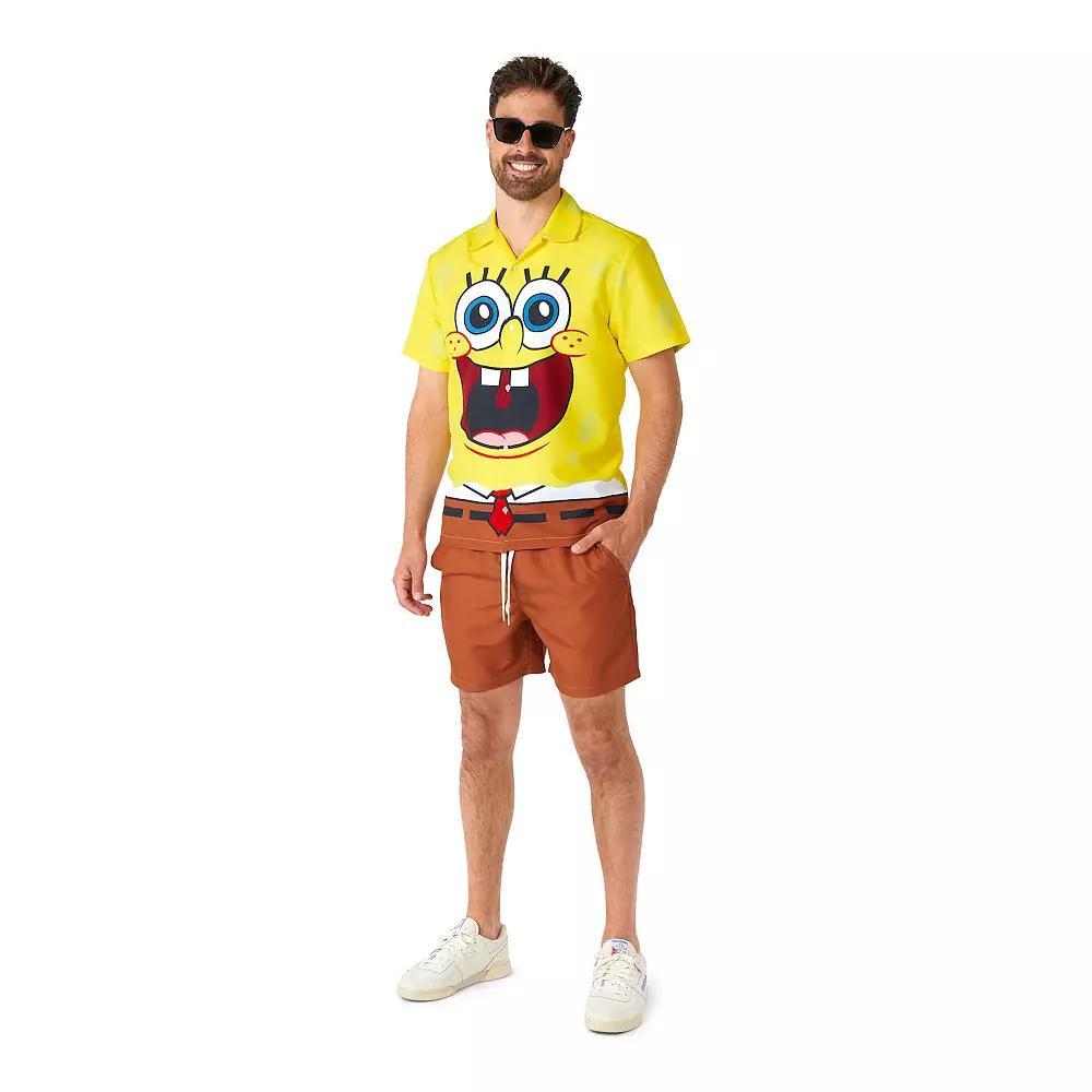 Men's SpongeBob Shirt And Short Set,  Product Image