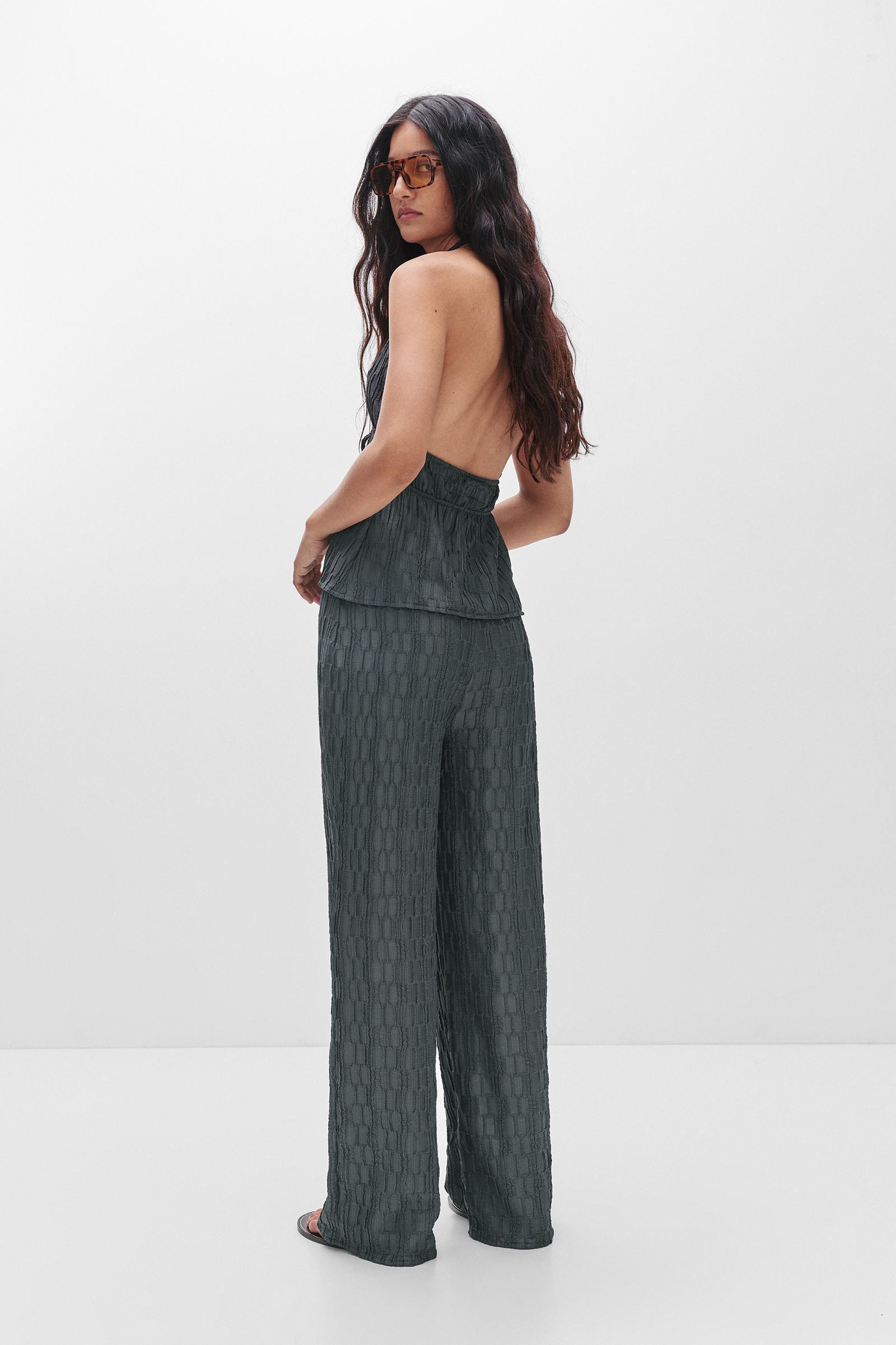 Textured halter top Product Image