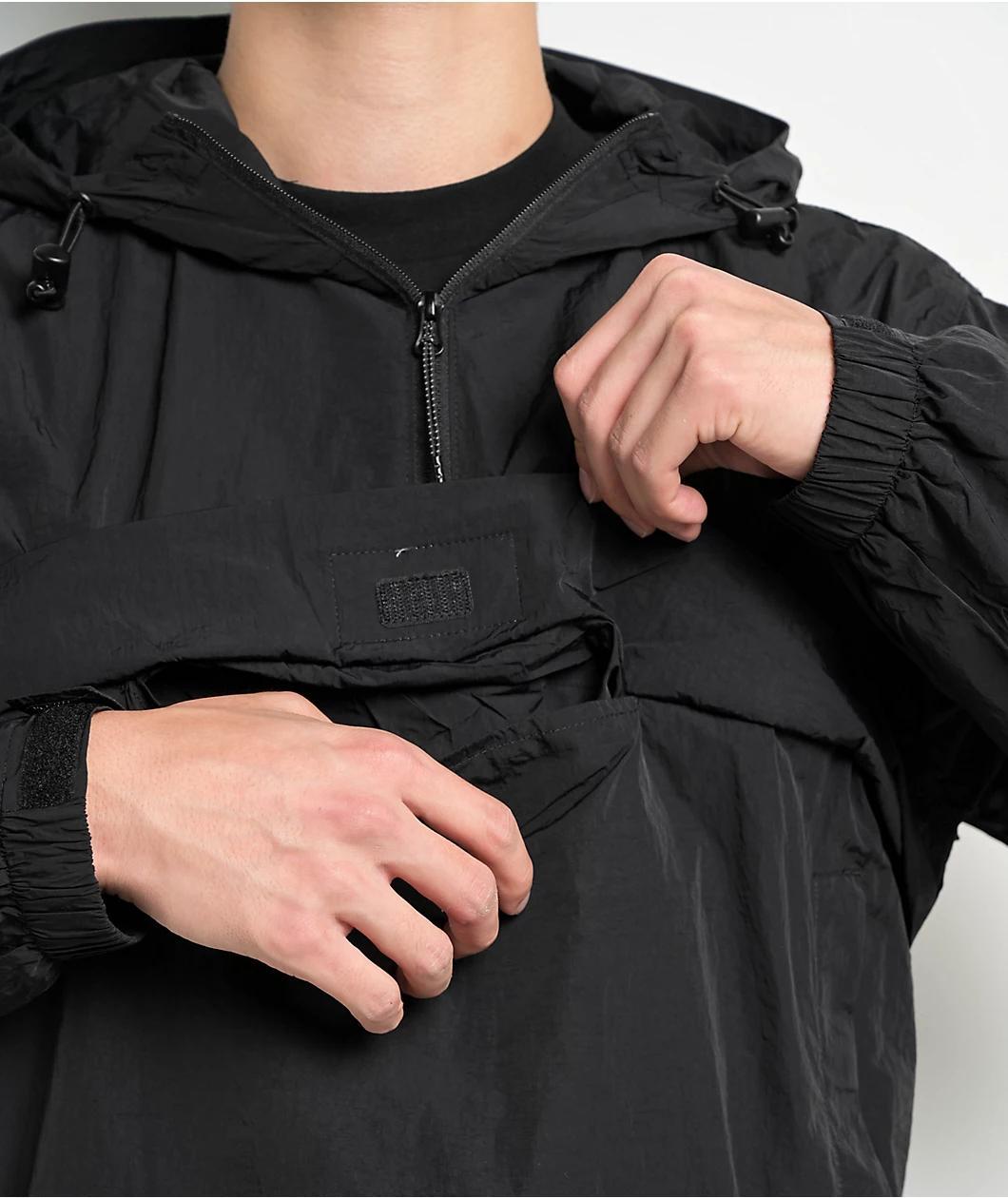 Pro Club Metallic Black Anorak Jacket Product Image