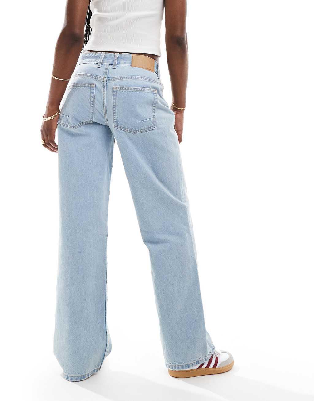 ASOS DESIGN baggy jeans in light blue Product Image