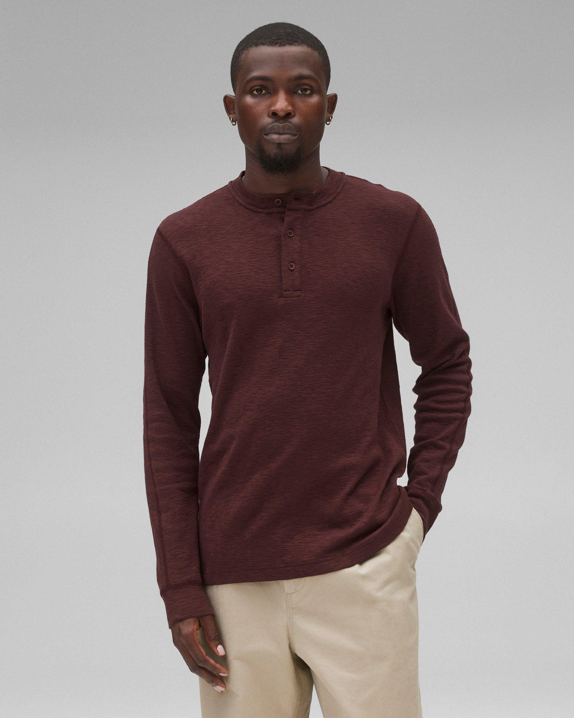 1X1 Slub Slim Henley Male Product Image