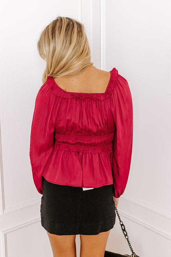 Perfect Soiree Ruffle Top Product Image