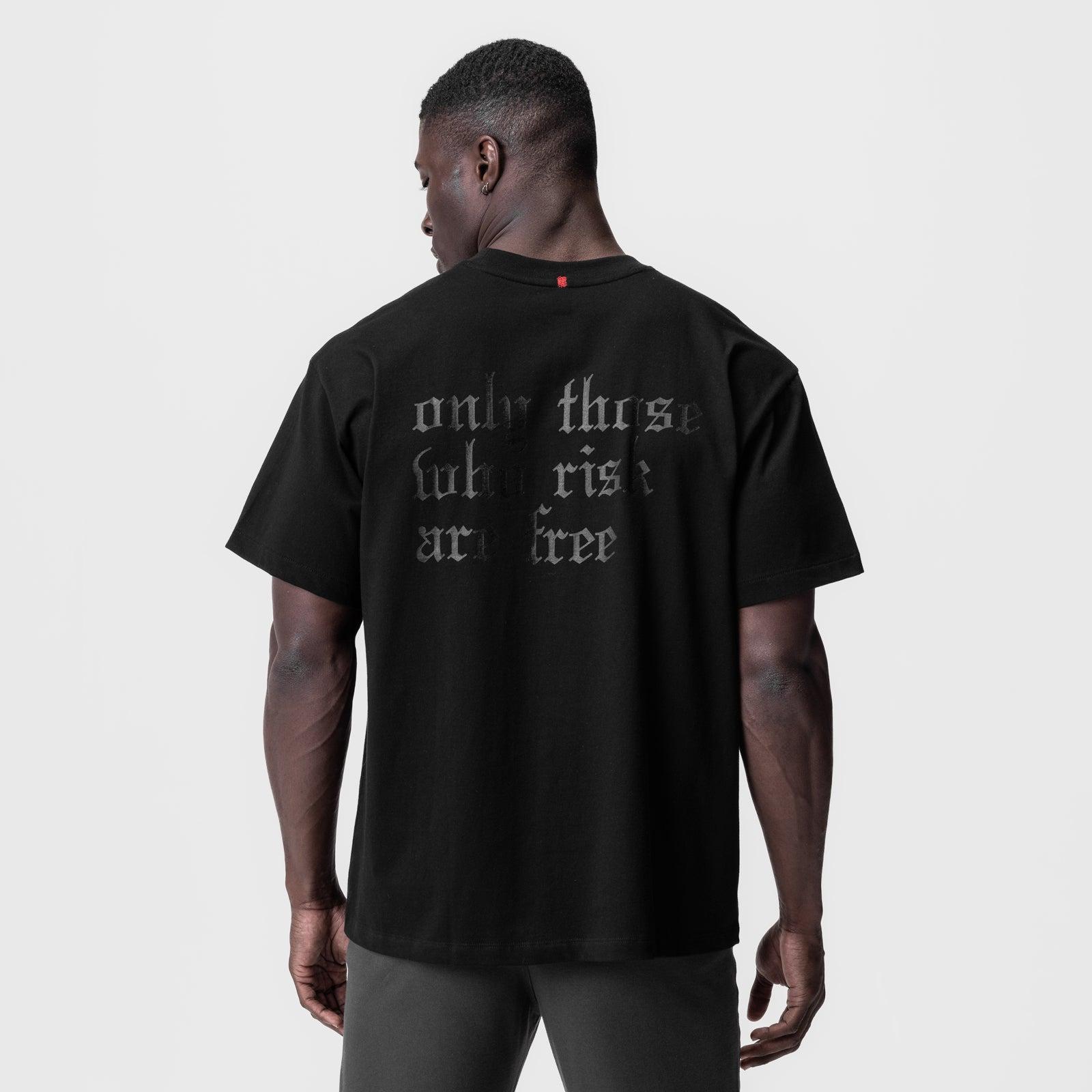 0797. Tech Essential™ Relaxed Tee - Black/Black "OTWR" Product Image