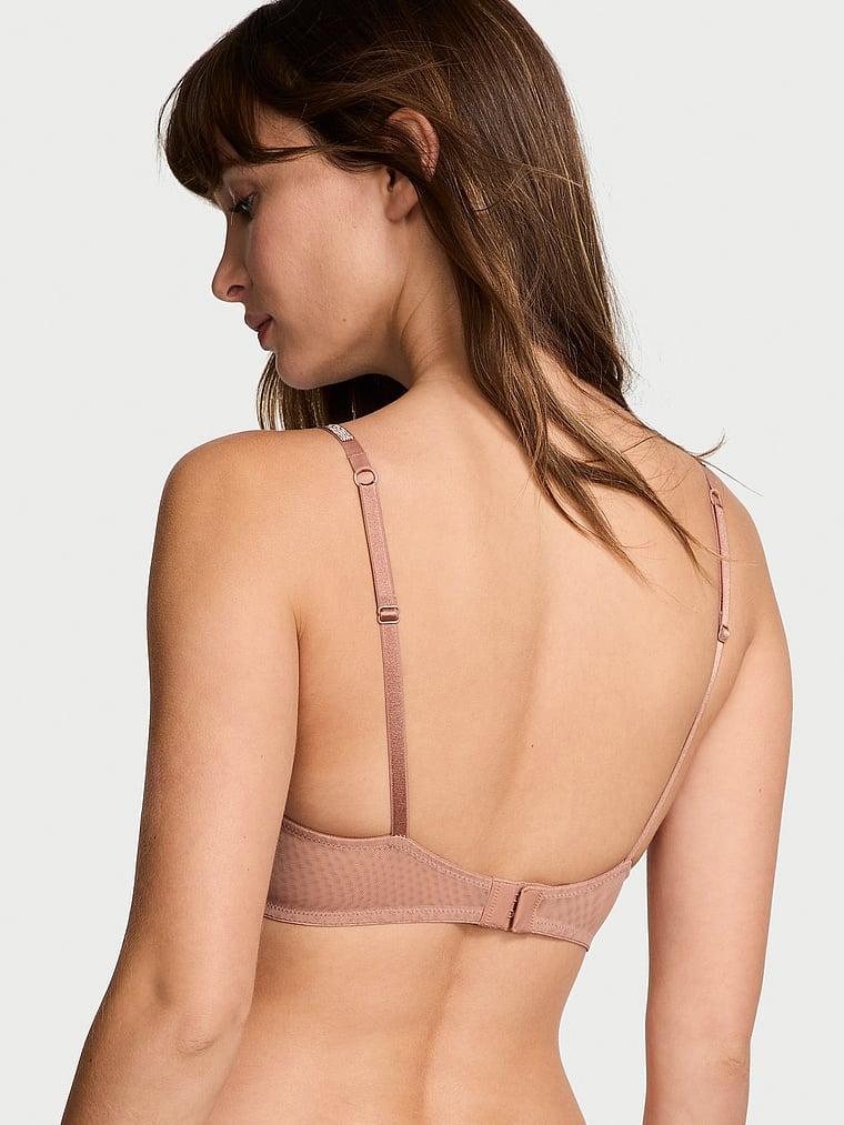 Sheer Shine Unlined Low-Cut Demi Bra Product Image