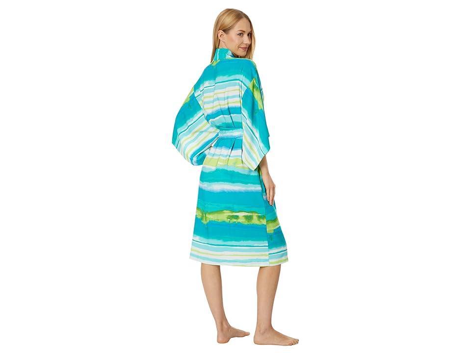 Natori Nikko Wrap (Aqua Mist) Women's Robe Product Image