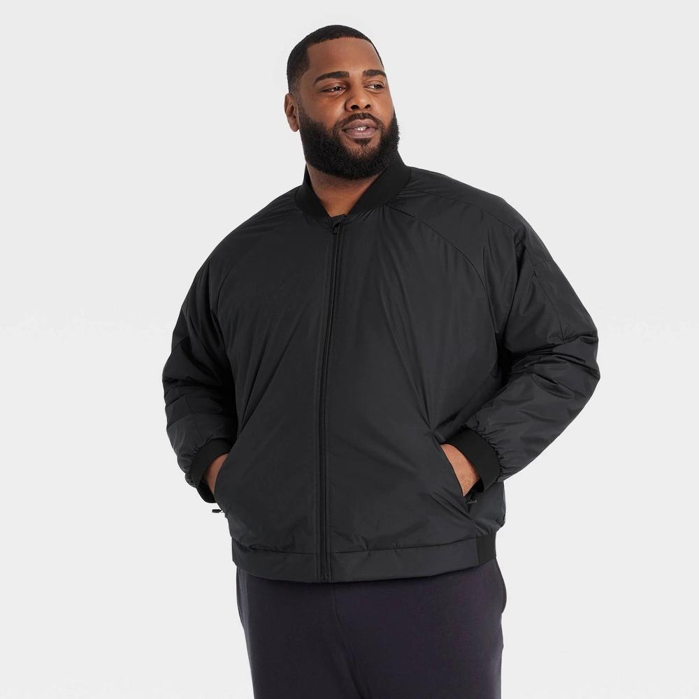 Mens Big Varsity Jacket - All In Motion Black 3XL Product Image