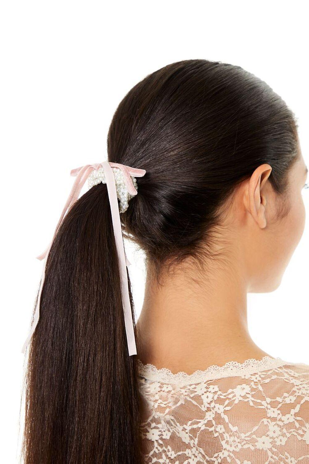 Faux Pearl Bow Hair Tie | Forever 21 Product Image