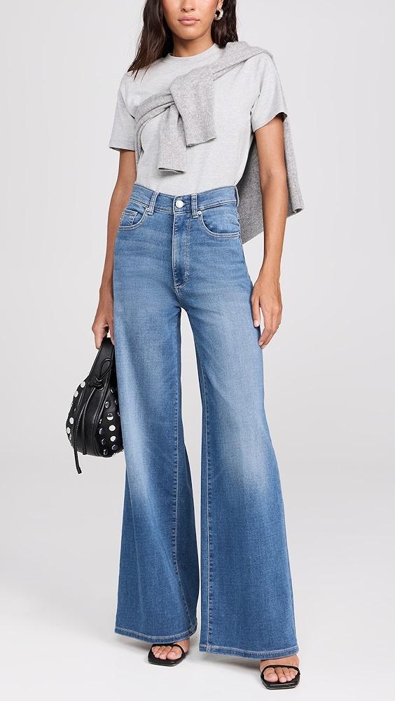 DL1961 Softwear Hepburn Wide Leg High Rise Jeans | Shopbop Product Image