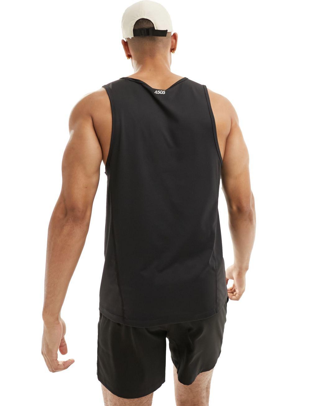 ASOS 4505 icon training tank top with racer back in black  Product Image