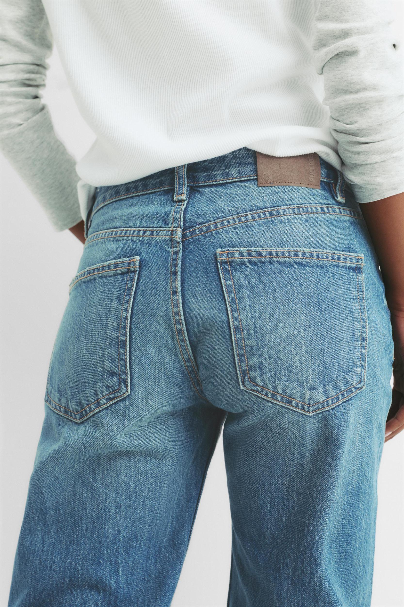 Mid-rise straight-leg jeans Product Image