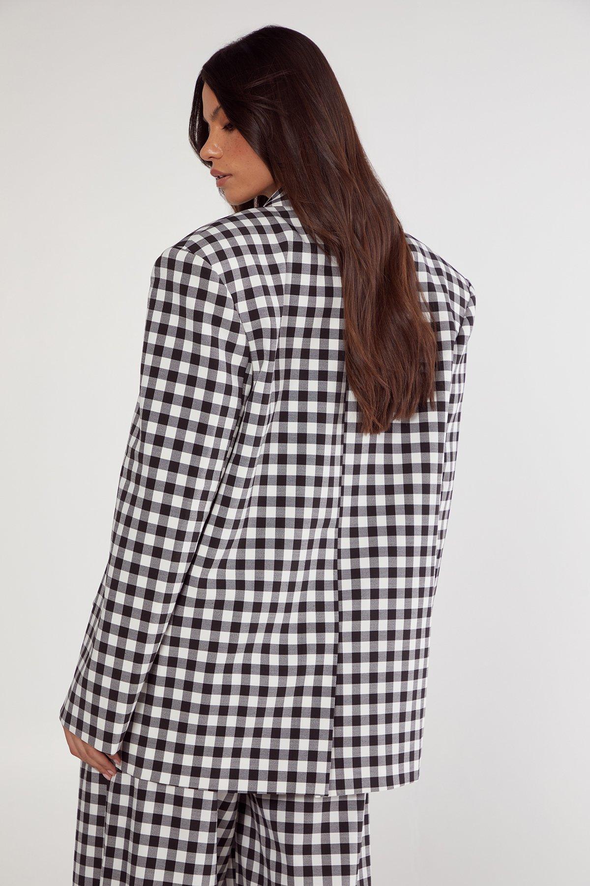 Gingham Tailored Blazer Product Image