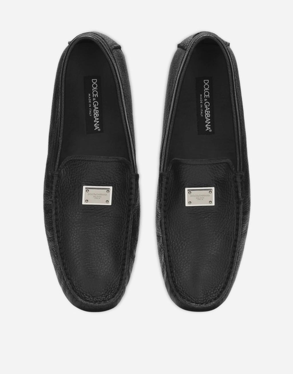 Deerskin Driver Shoes In Black Product Image