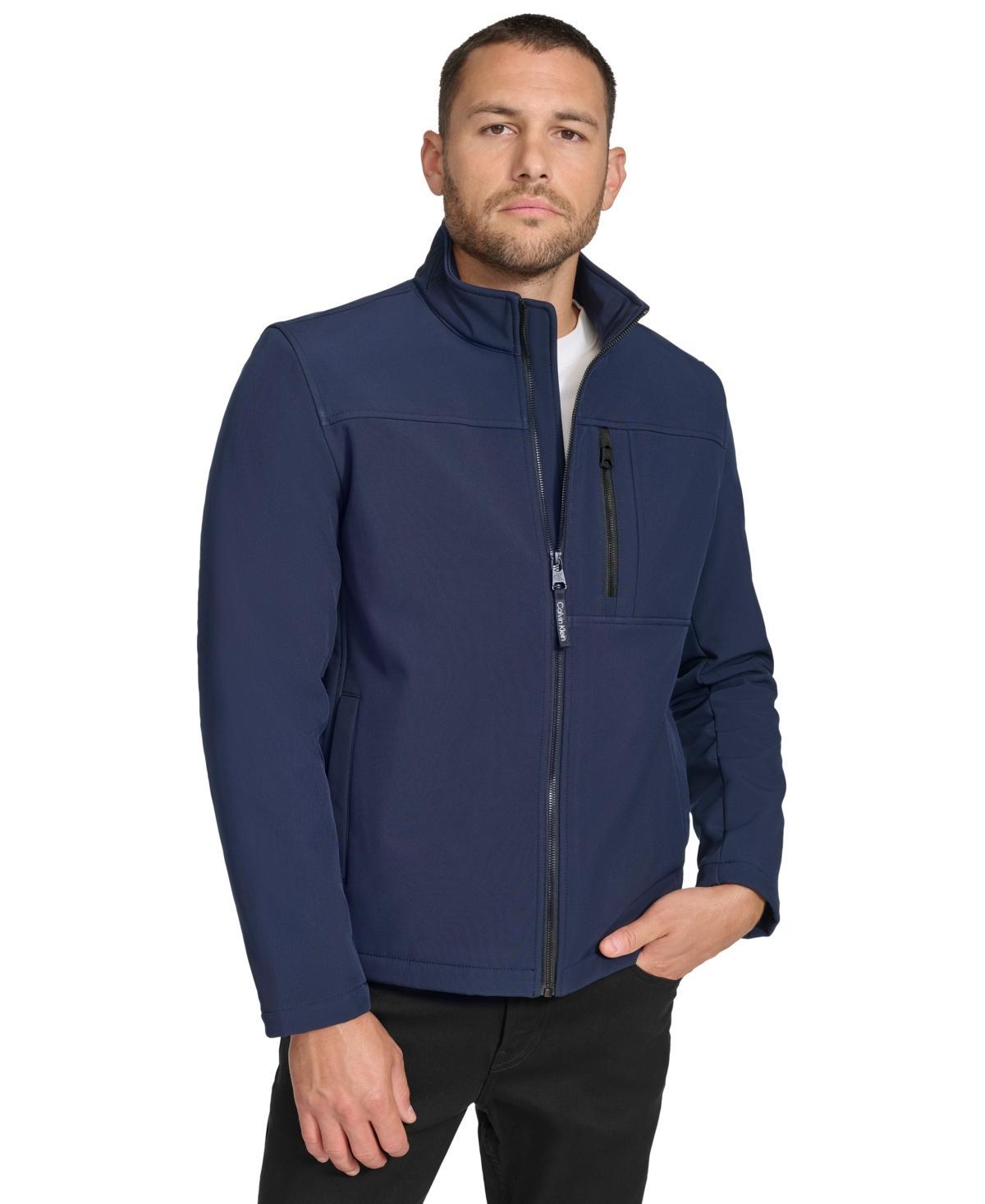 Calvin Klein Calvin Klein Men's Water Resistant Soft Shell Open Bottom Jacket (Standard and Big Tall) Men's Jacket Product Image