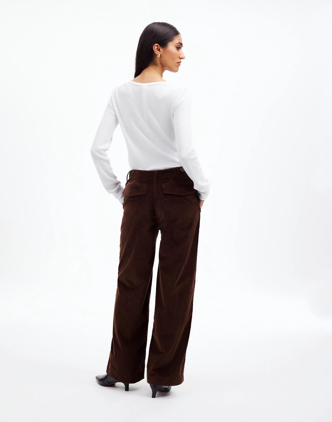 Low-Slung Baggy Utility Pants in Corduroy Product Image