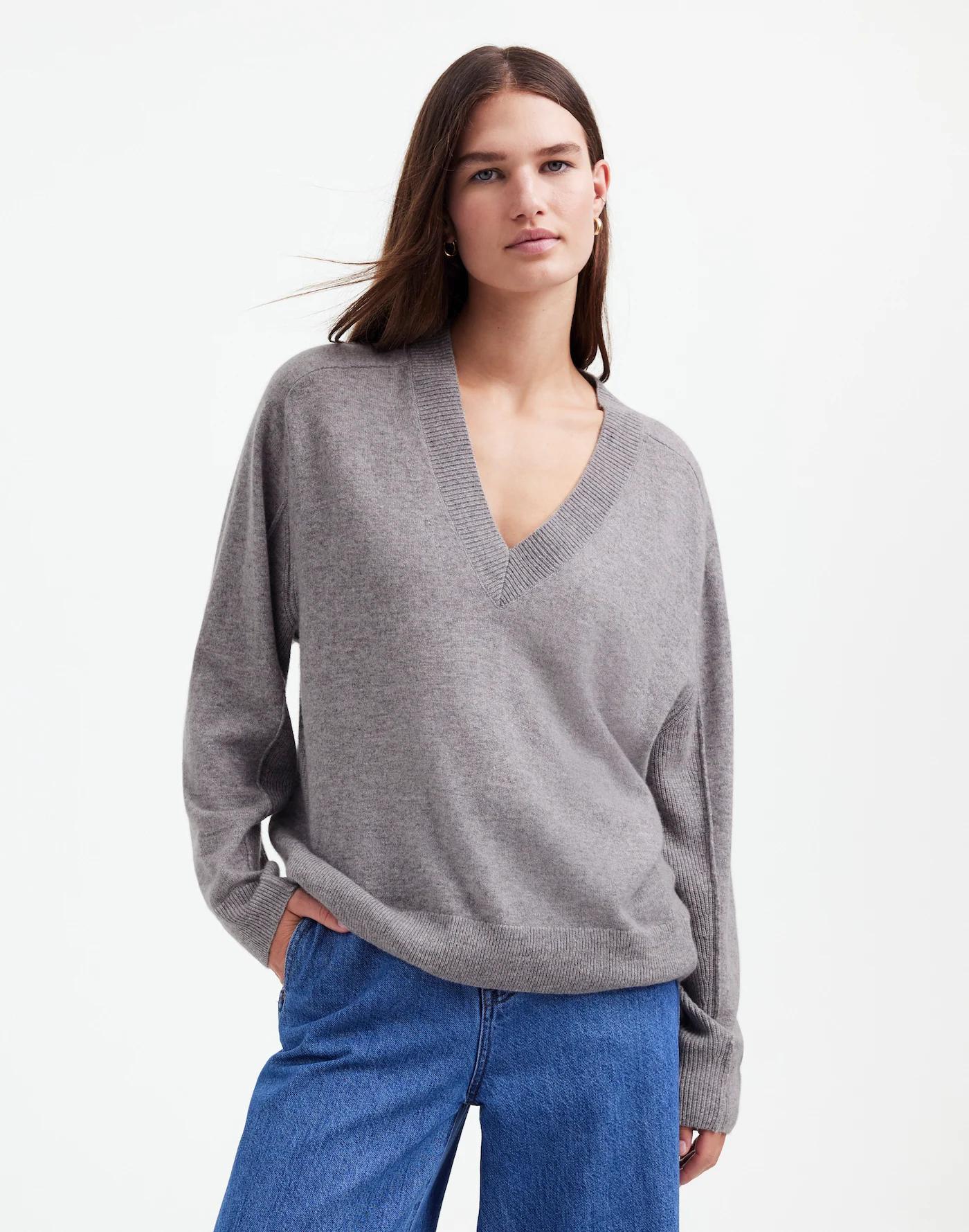 Cashmere V-Neck Sweater Product Image