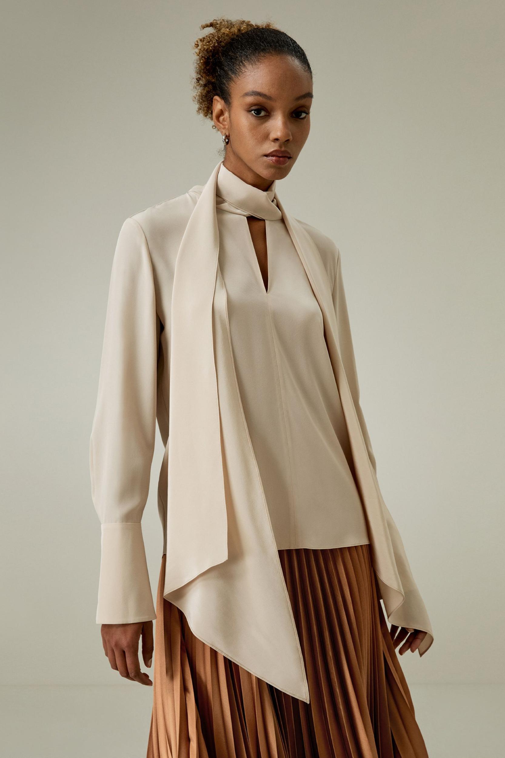 Silk Statement Blouse Product Image