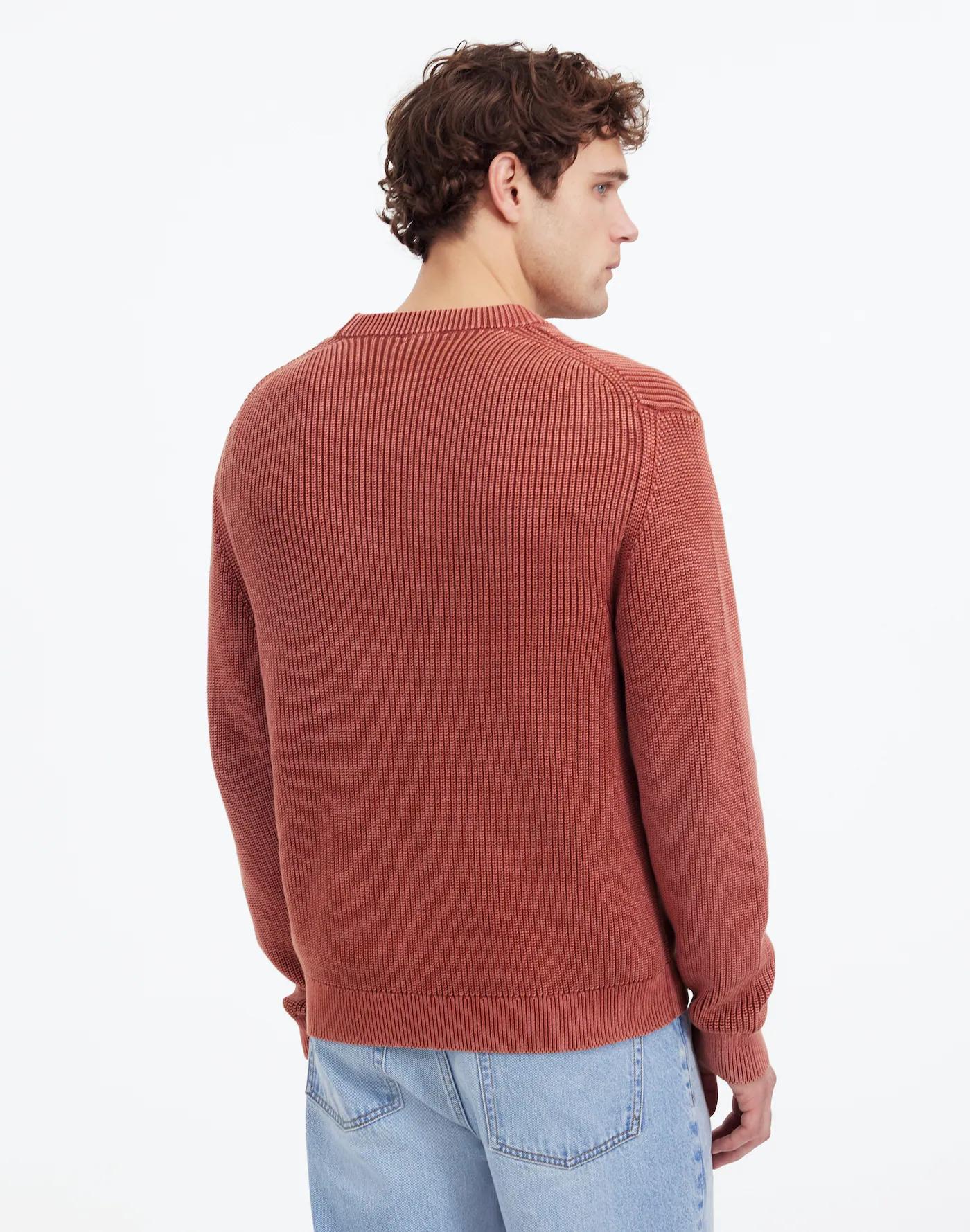 Cotton Shaker Stitch Crewneck Sweater Product Image