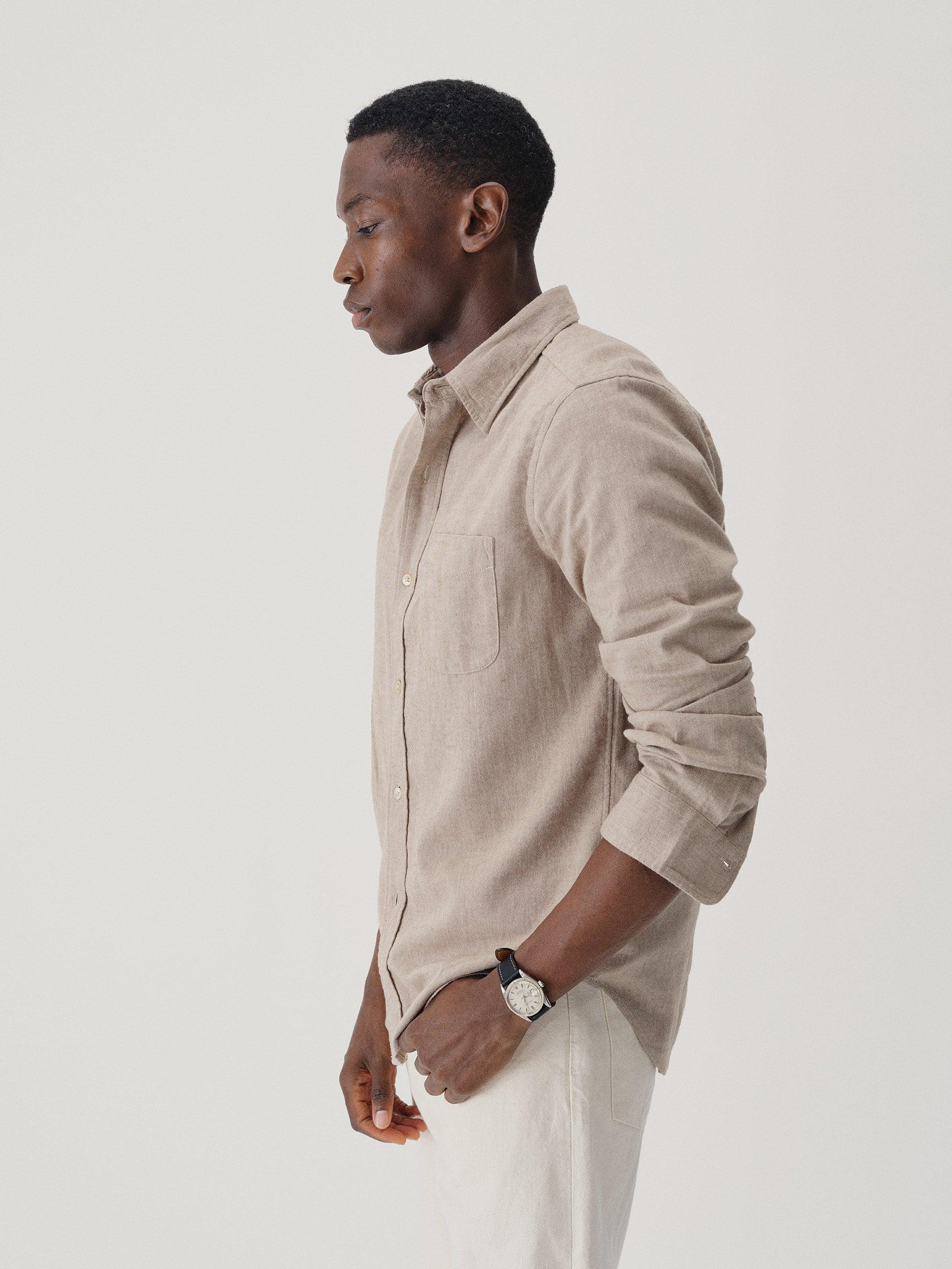 Heather Limestone Pacific Twill One Pocket Shirt Product Image