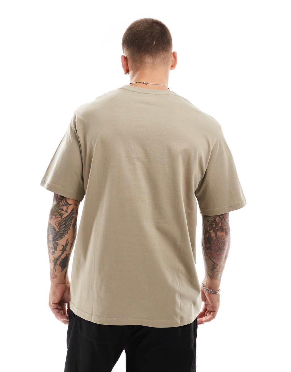 Jack & Jones oversized t-shirt with originals logo in dark gray  Product Image