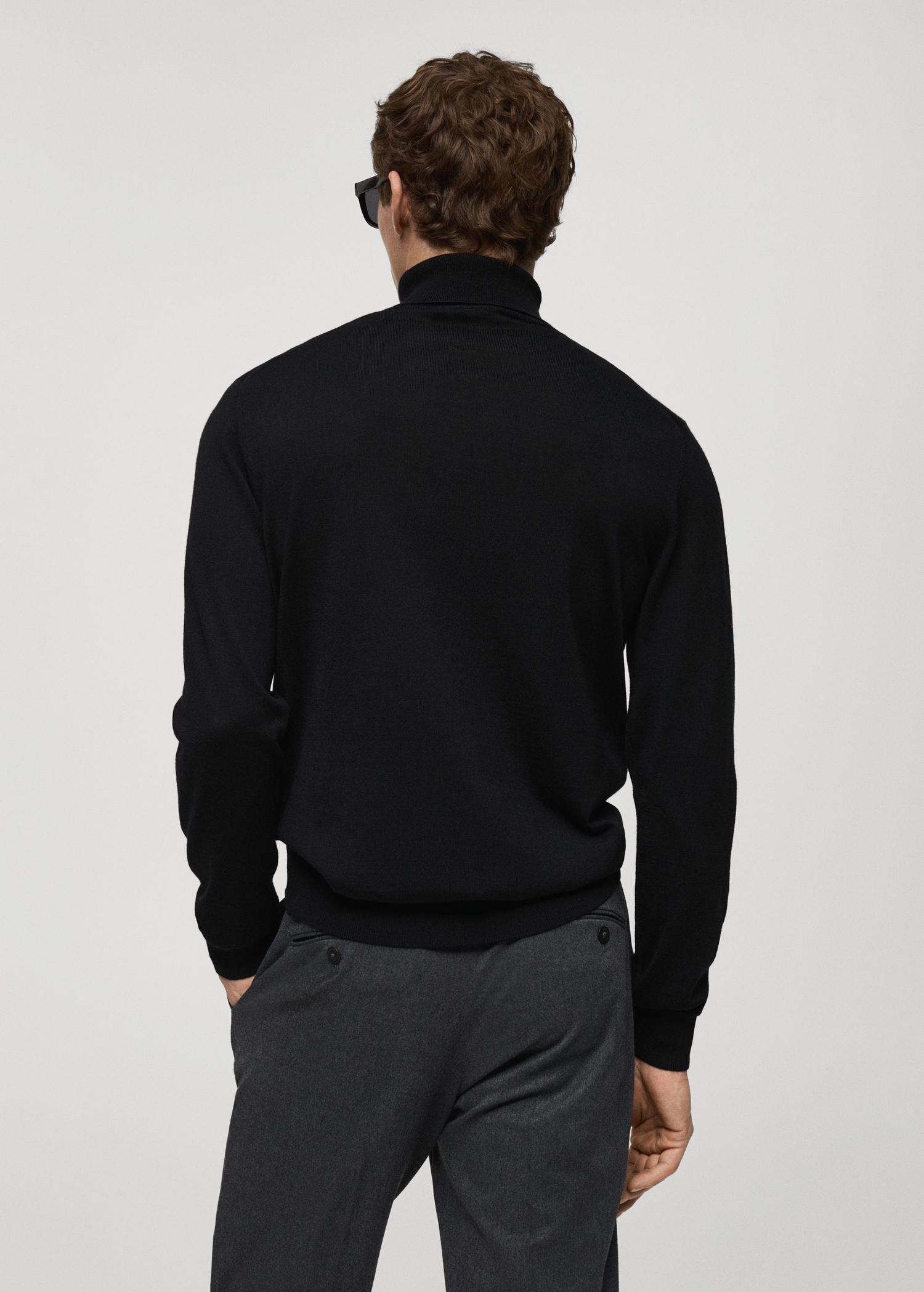100% merino wool turtleneck sweater - Men | MANGO USA Product Image