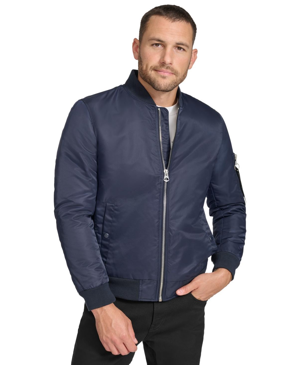 Calvin Klein Mens Classic Ma-1 Nylon Bomber Jacket Product Image