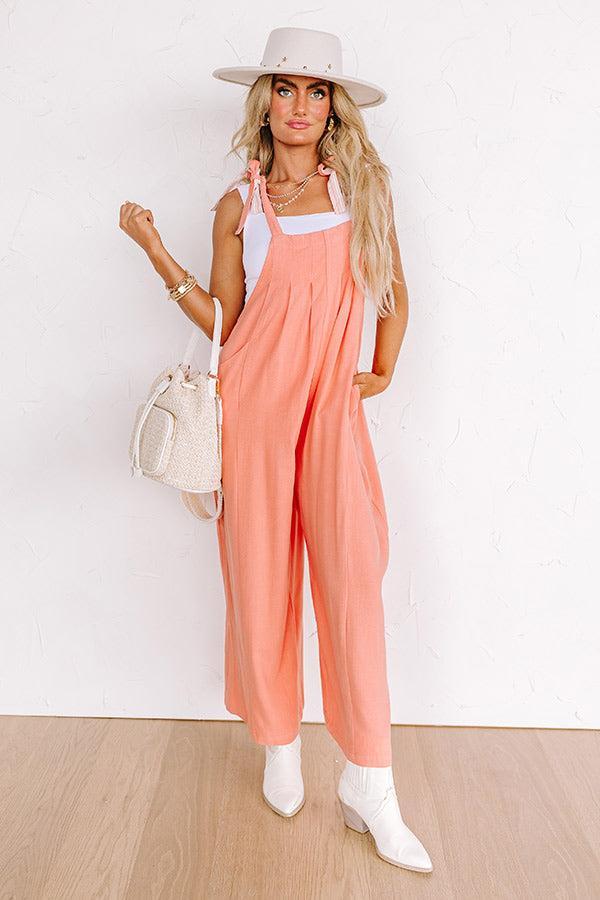Sunny Days Ahead Jumpsuit in Coral Product Image