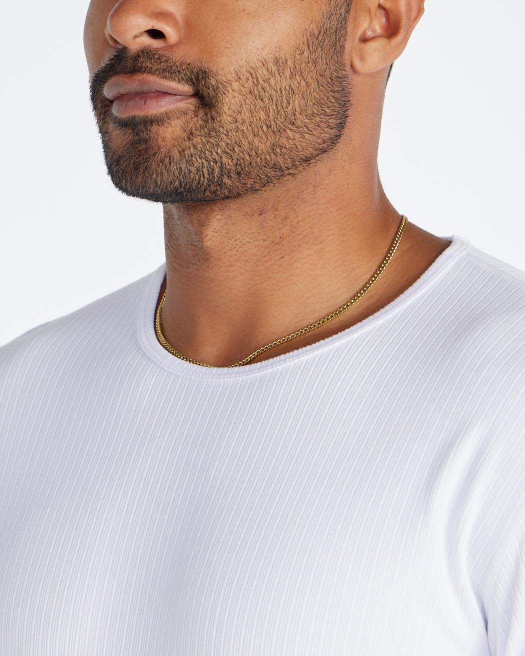 Ribbed Long Sleeve Drop-Cut Product Image