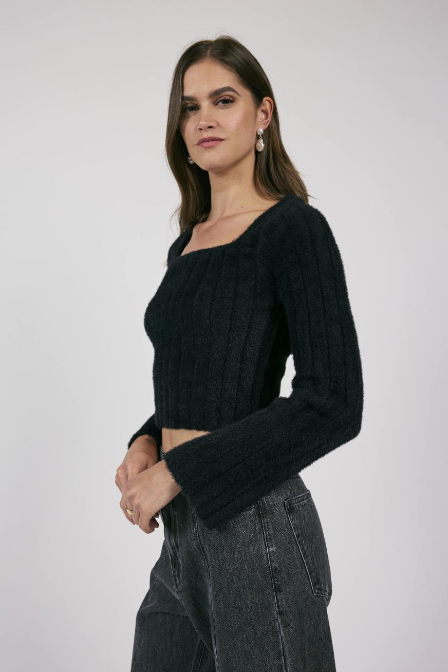 Camille Square Neck Sweater Product Image