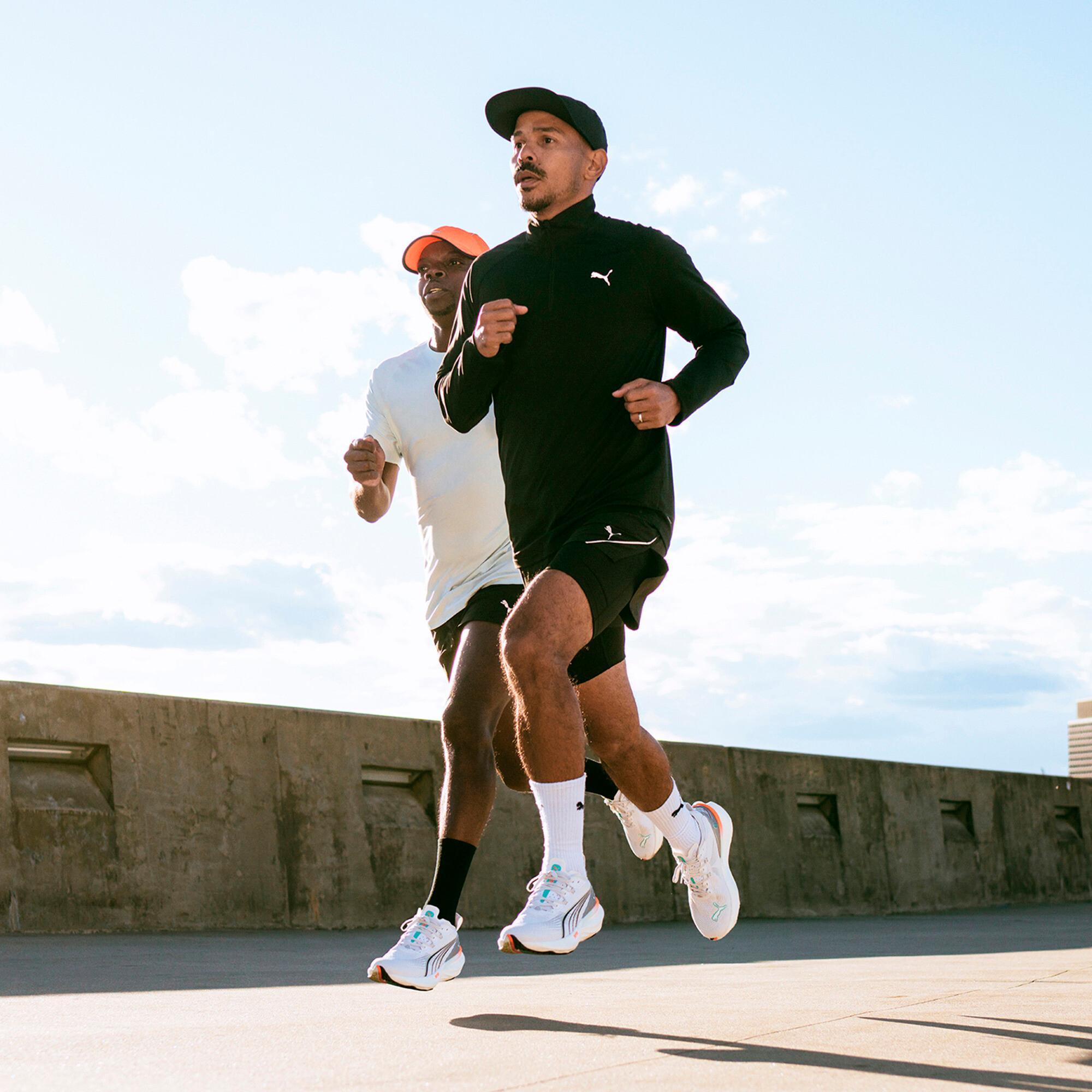 PUMA ForeverRun NITROâ¢ 2 Men's Running Shoes in White/Glowing Red Product Image