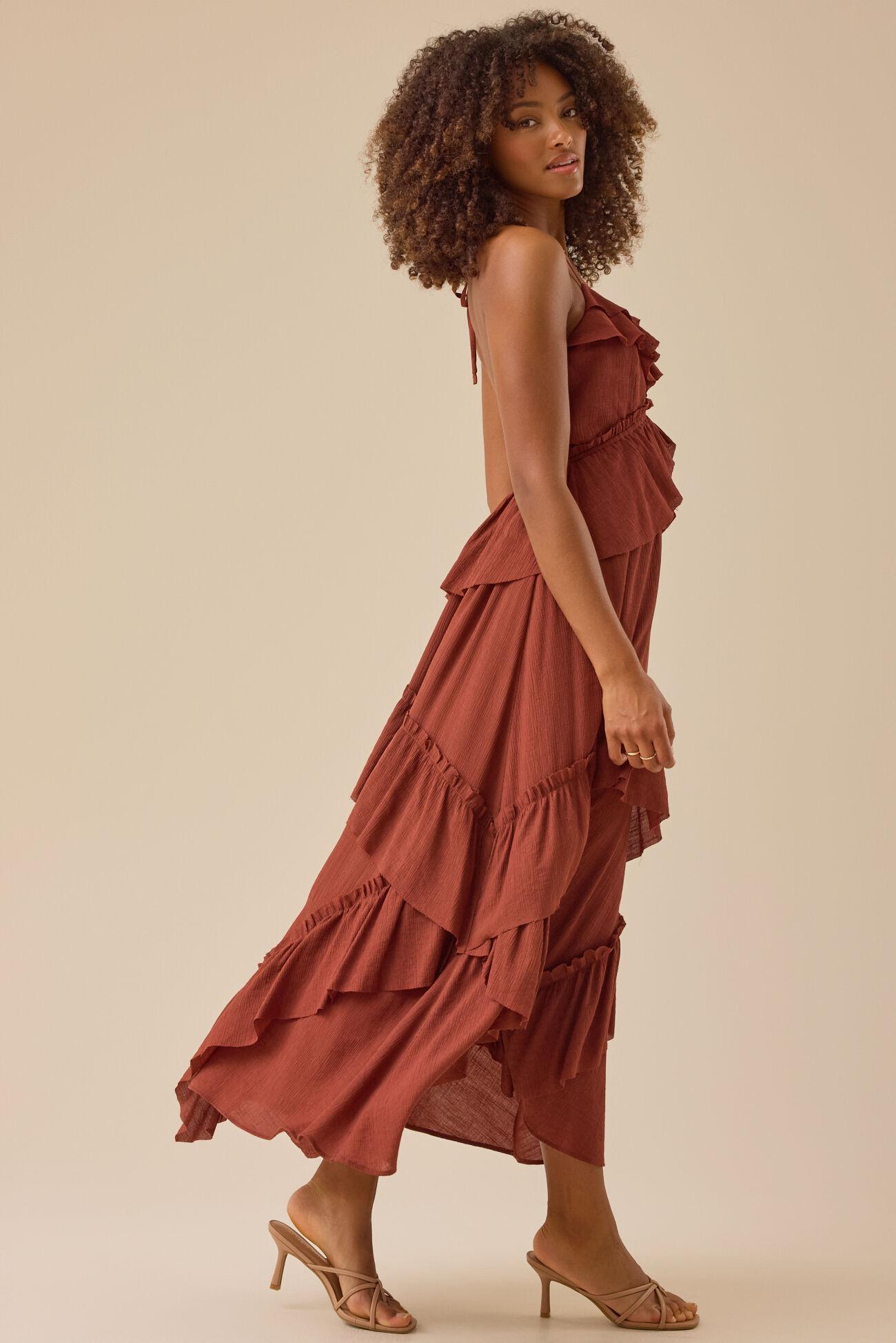 Mattie Ruffle Maxi Dress Product Image