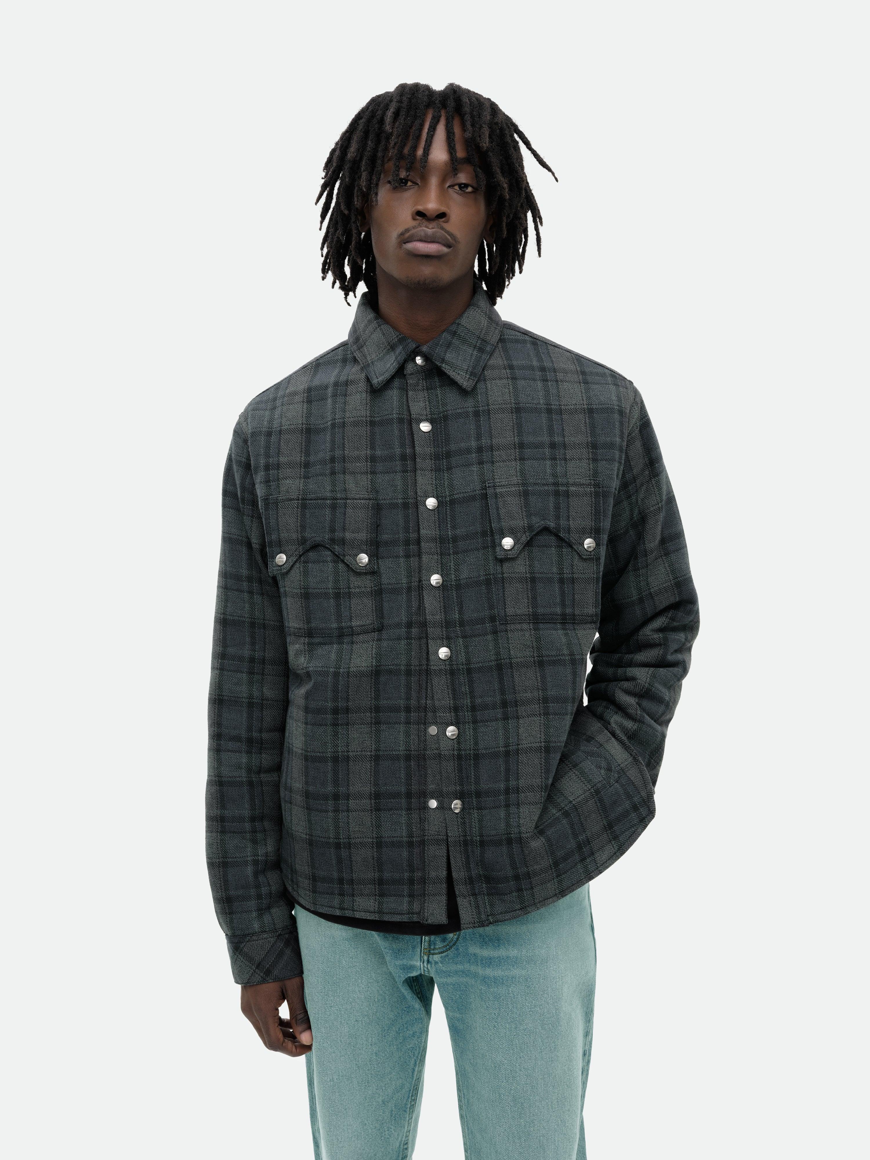 FLANNEL SHERPA OVERSHIRT Male Product Image