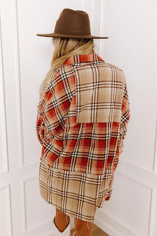 Fall Sentiments Plaid Button Up Product Image
