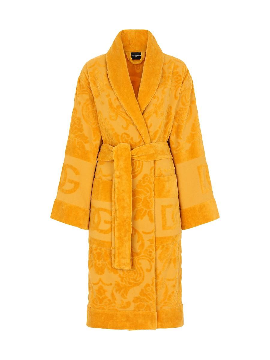 Mens Jacquard Logo Bath Robe Product Image