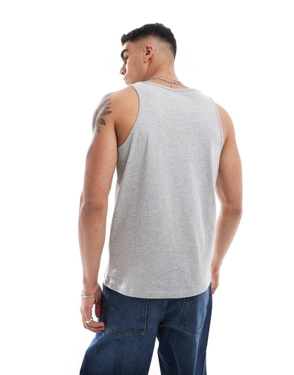 ASOS DESIGN tank in gray marl Product Image