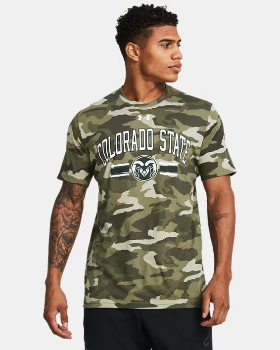 Men's UA Performance Cotton Camo Collegiate Short Sleeve Product Image