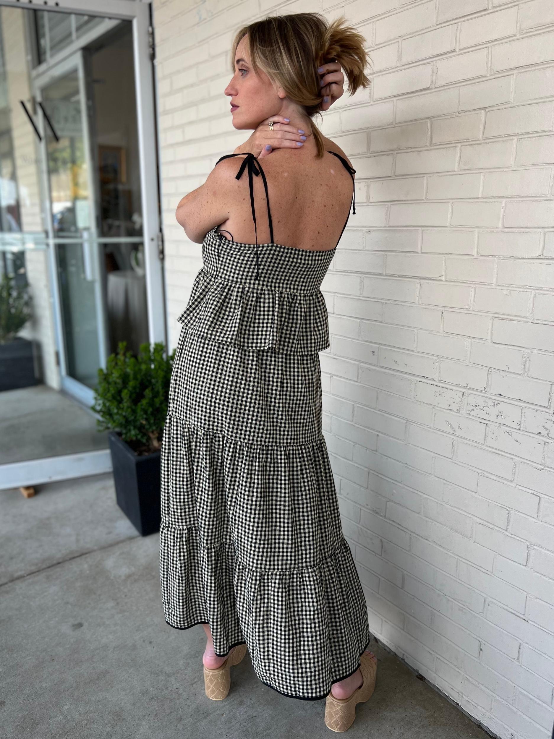 Sadie Gingham Midi Skirt Product Image