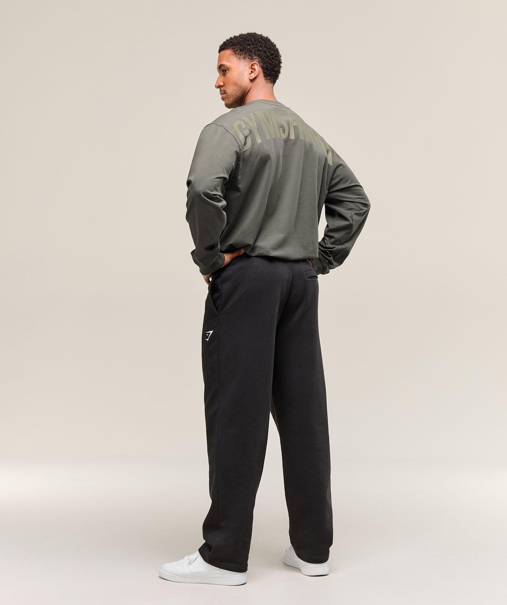 Gymshark Power Long Sleeve T-Shirt - Strength Green Male Product Image