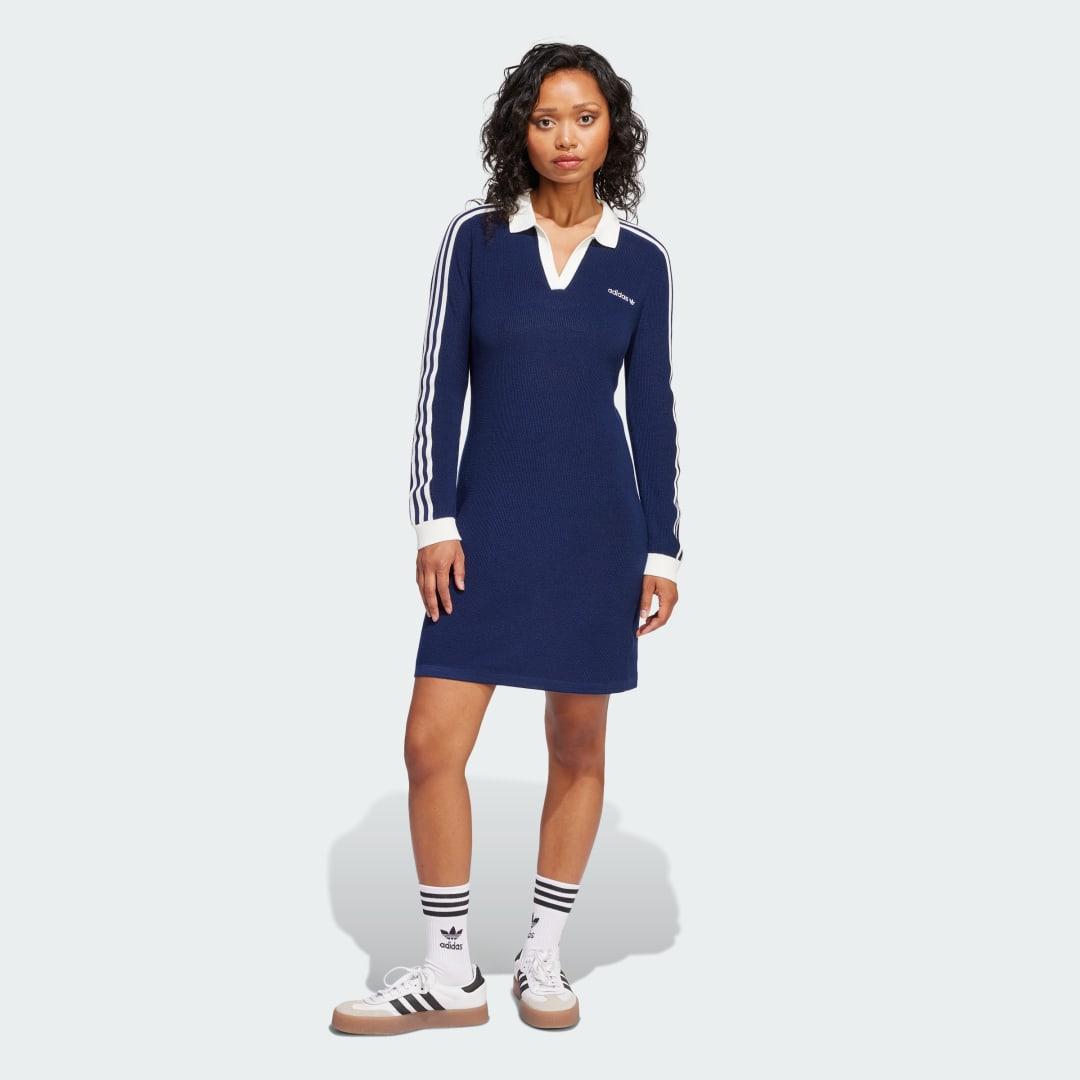 Knitted Polo Dress Product Image