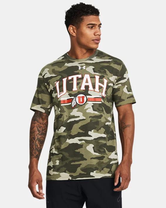 Men's UA Performance Cotton Camo Collegiate Short Sleeve Product Image