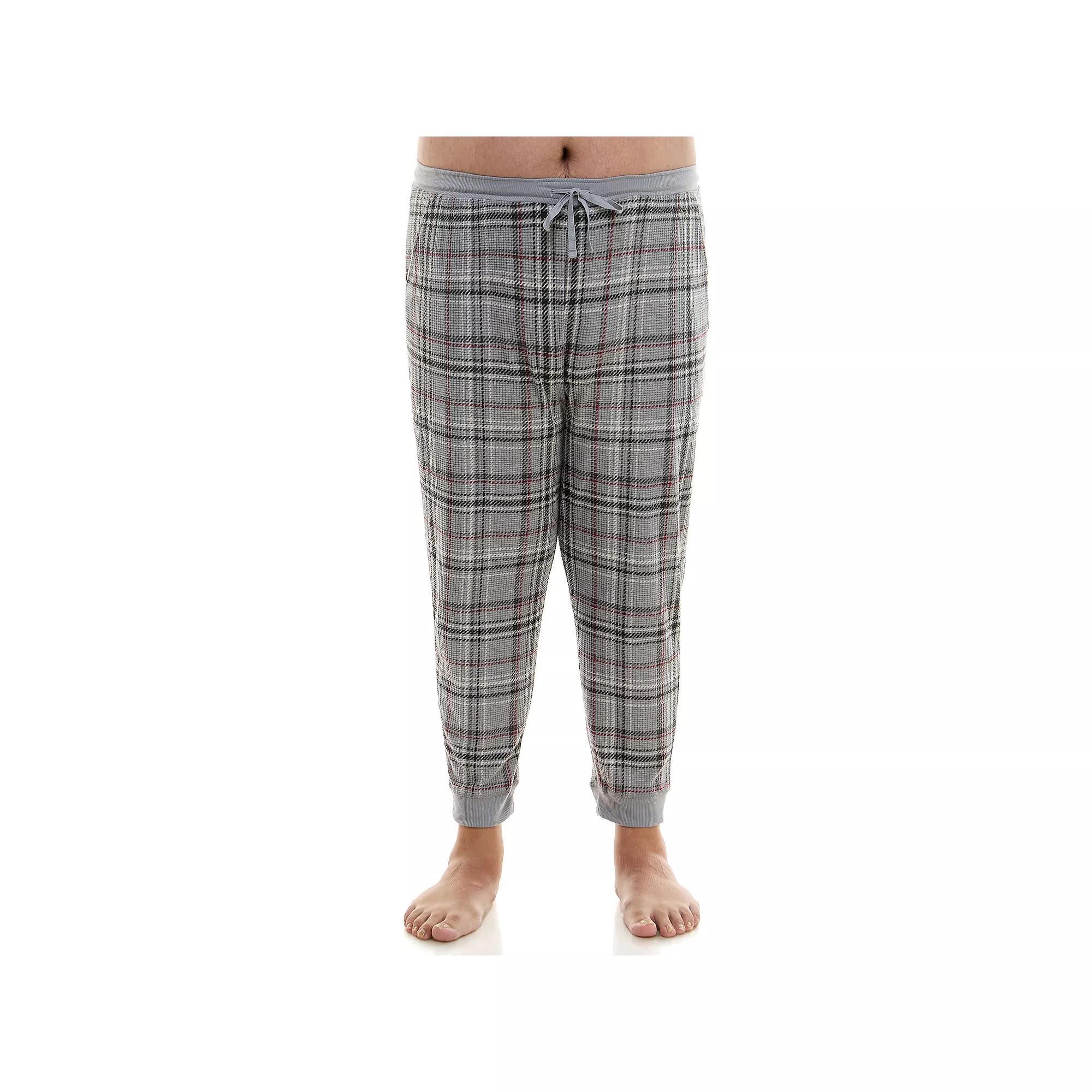 Big & Tall Sonoma Goods For Life® Supersoft Waffle Banded Bottom Pajama Pants, Men's, Size: 3XL Tall, Dina Plaid Product Image