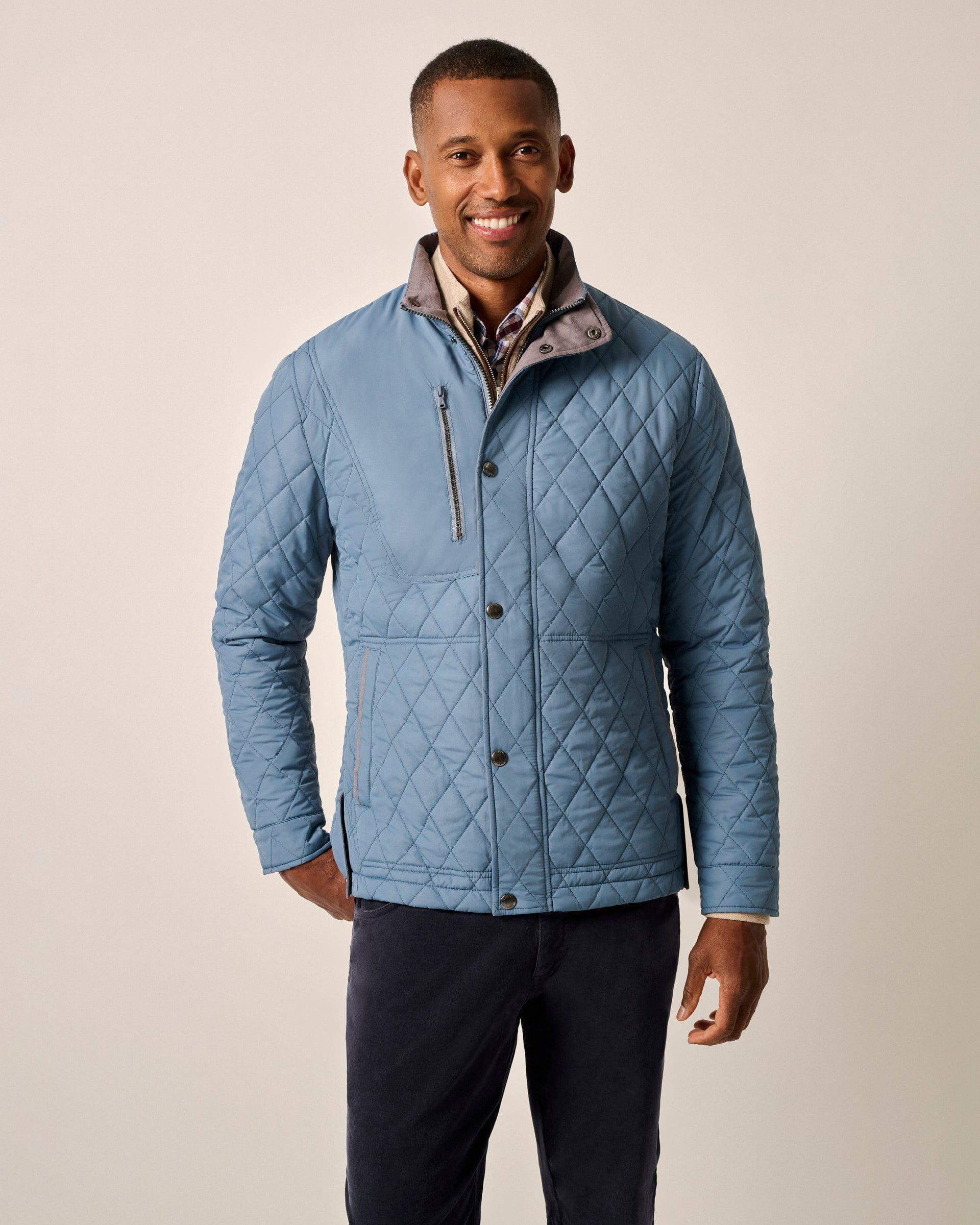 johnnie-O Juno Quilted Snap Jacket Product Image