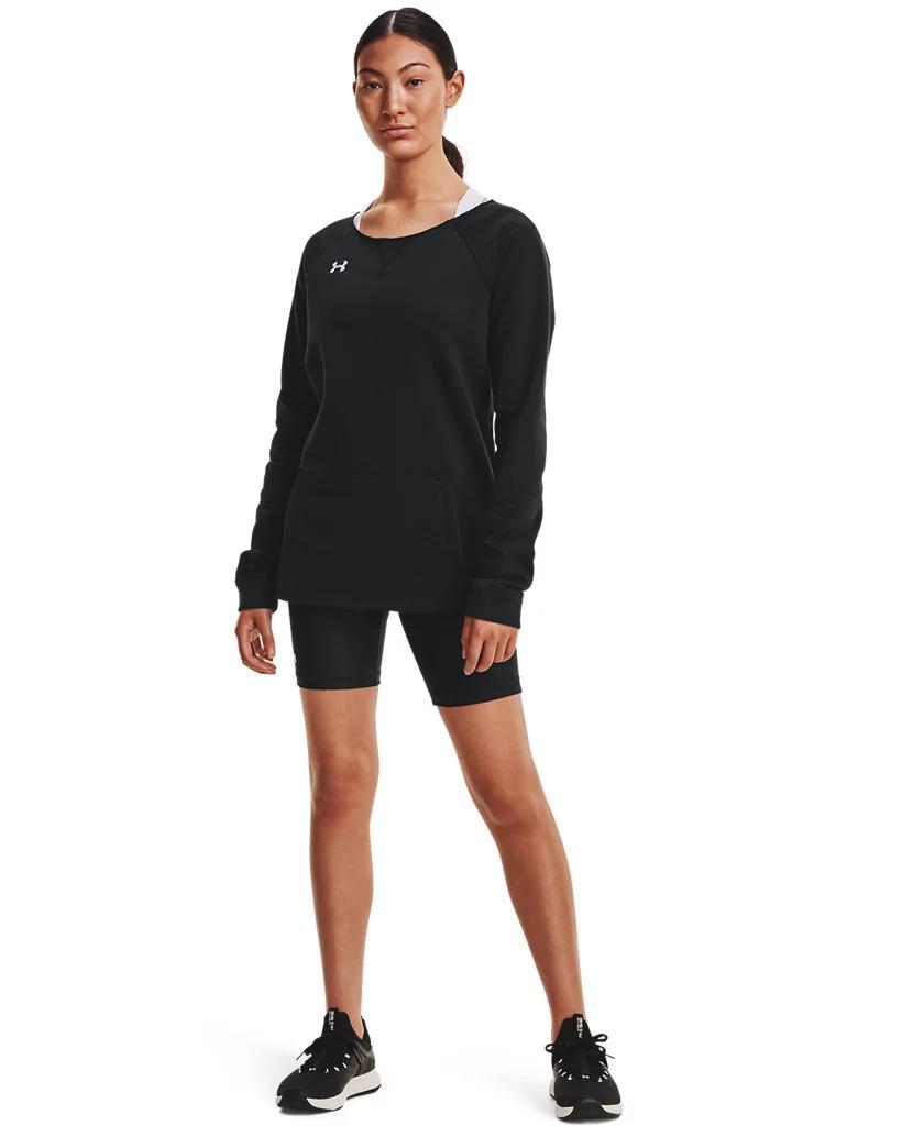 Women's UA Hustle Fleece Crew Product Image