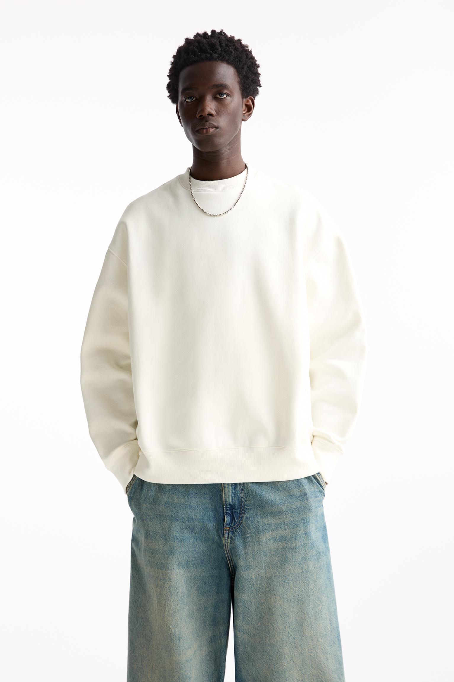 Basic crew neck sweatshirt Product Image