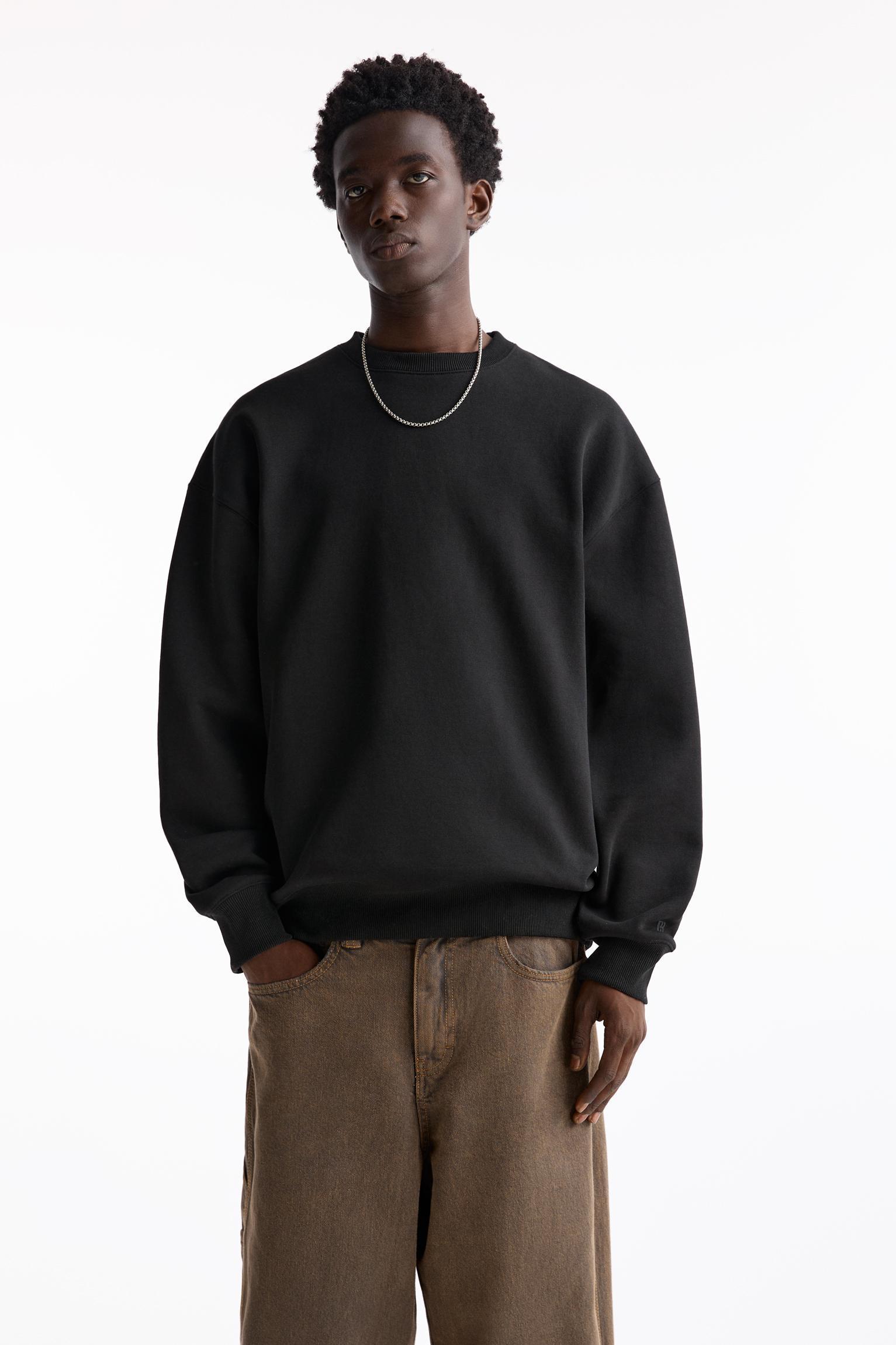 Basic crew neck sweatshirt Product Image