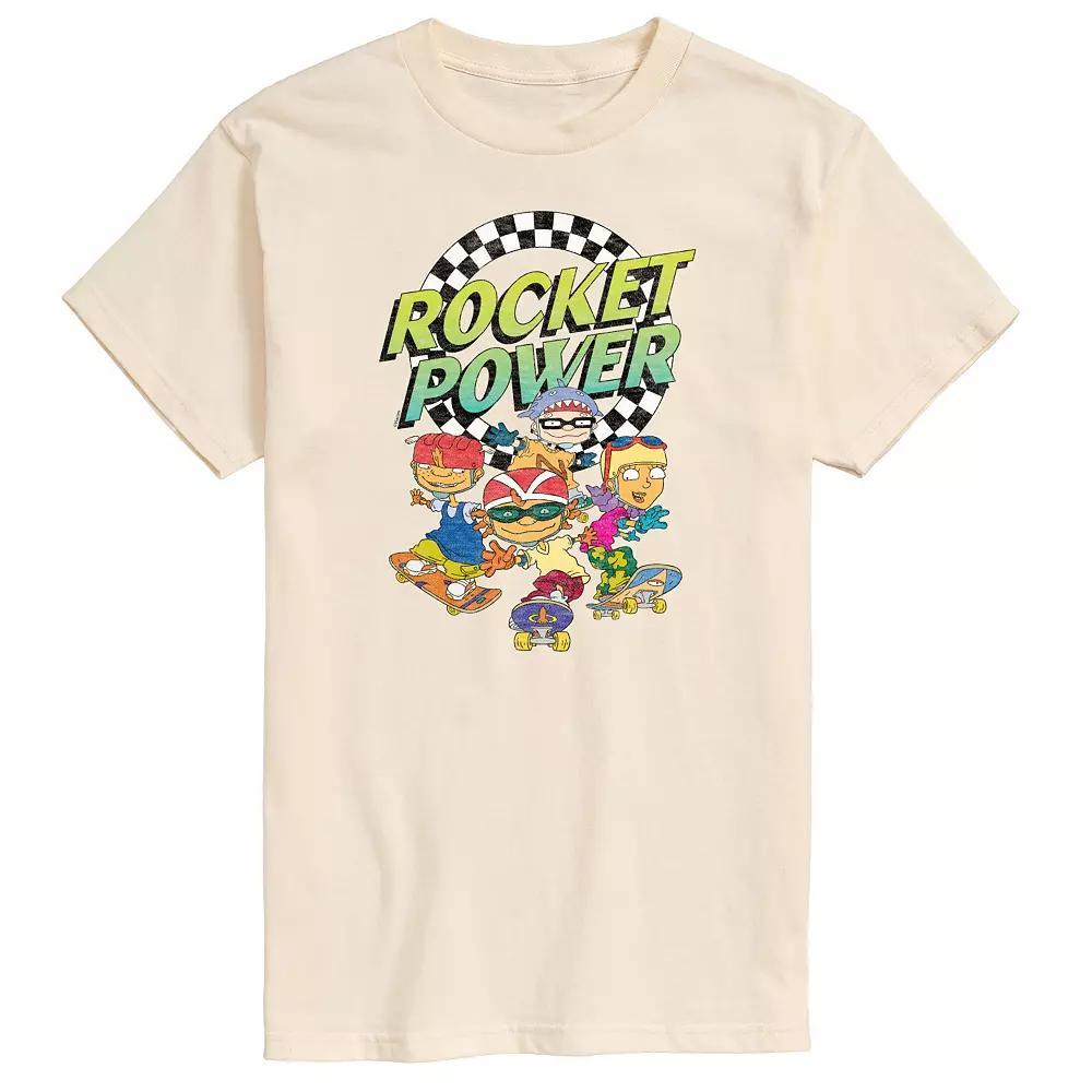 Men's Nickelodeon Rocket Power Skating Graphic Tee, Size: Small, Beige Product Image