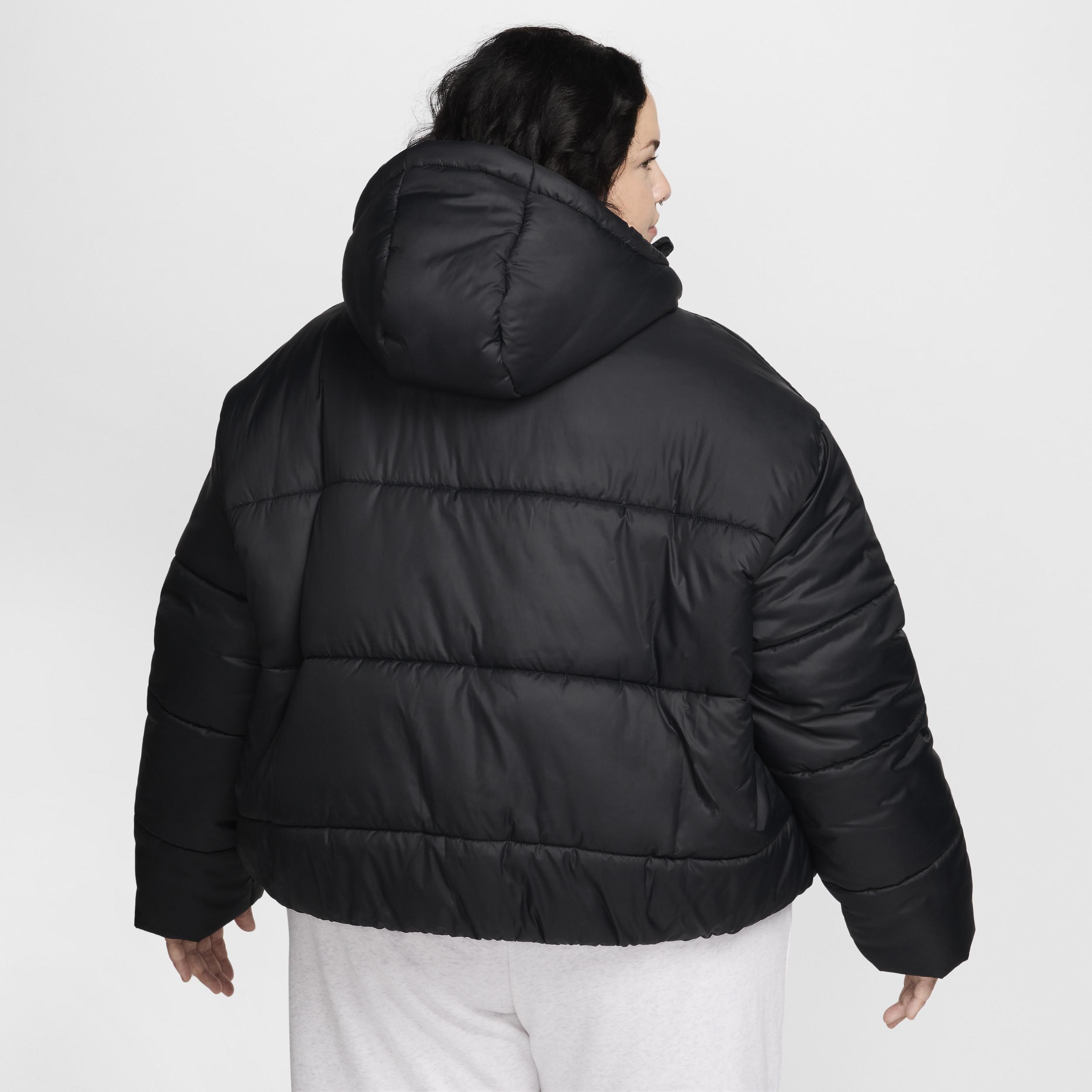Women's Nike Sportswear Classic Puffer Therma-FIT Loose Hooded Jacket (Plus Size) Product Image