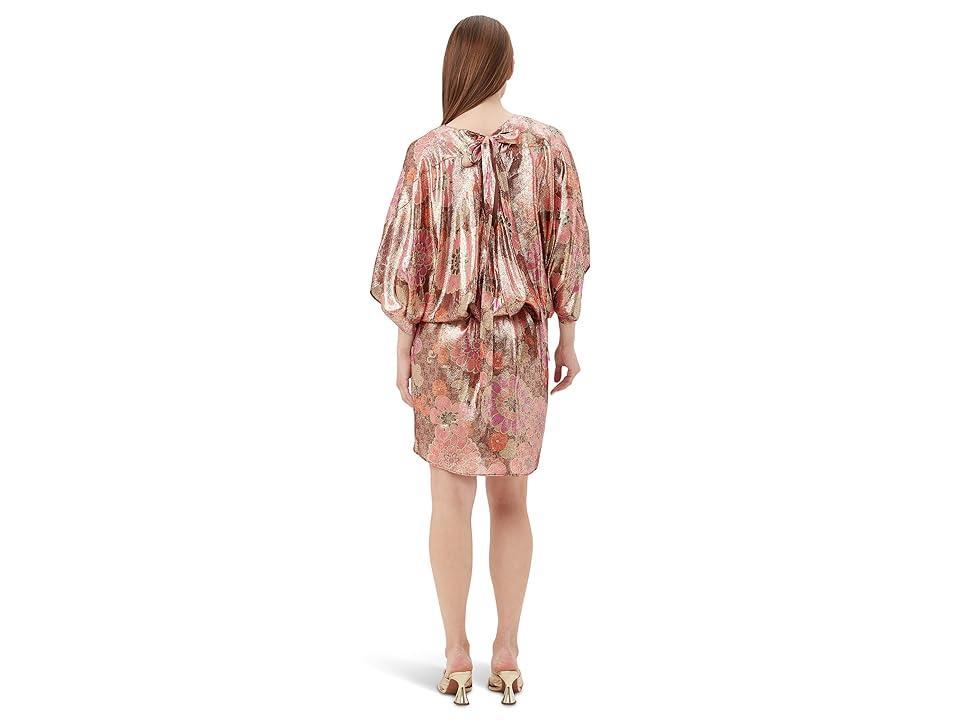 Womens Manhattan Floral Silk-Blend Blouson Minidress Product Image