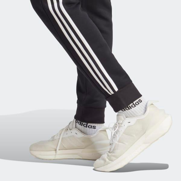 Essentials Fleece 3-Stripes Tapered Cuff Pants Product Image