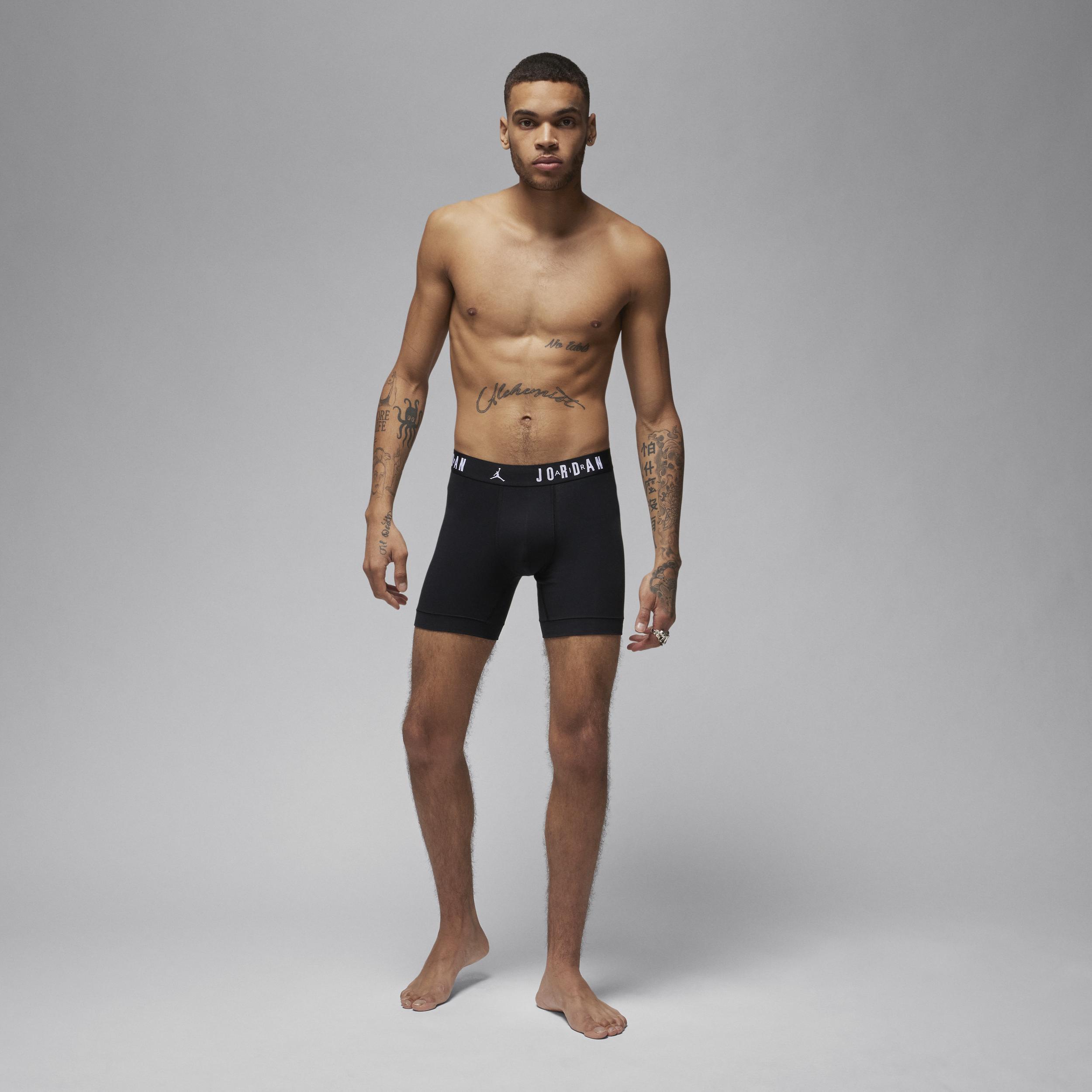 Mens Flight Cotton Boxer Briefs (3-Pack) Product Image